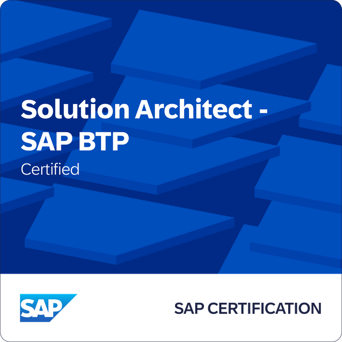 Solution Architect - SAP BTP Certified